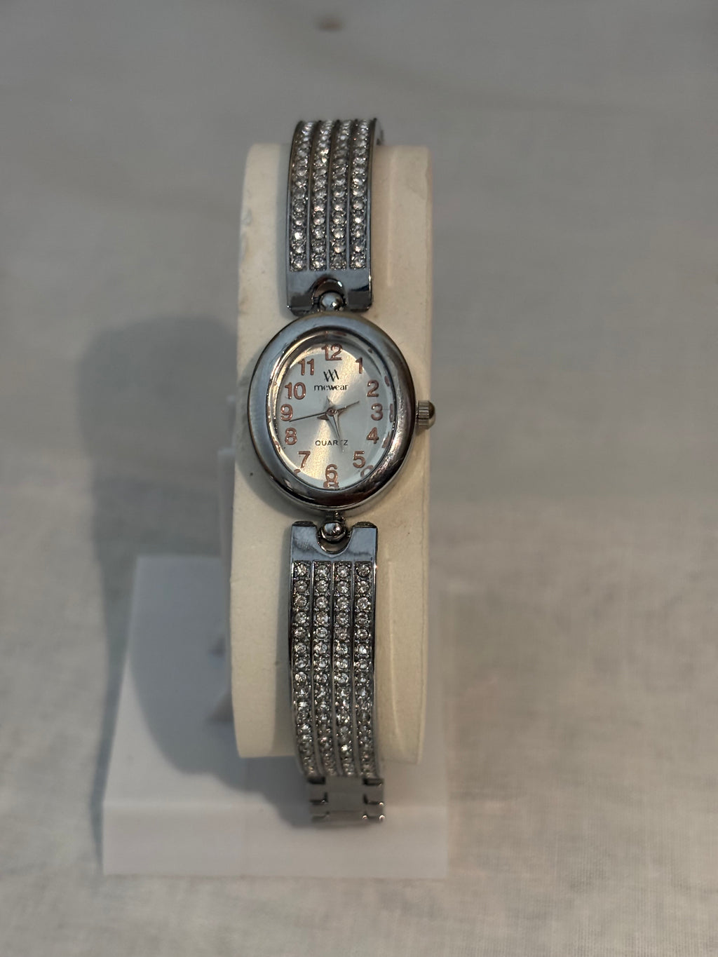 Silver Chain with white dial